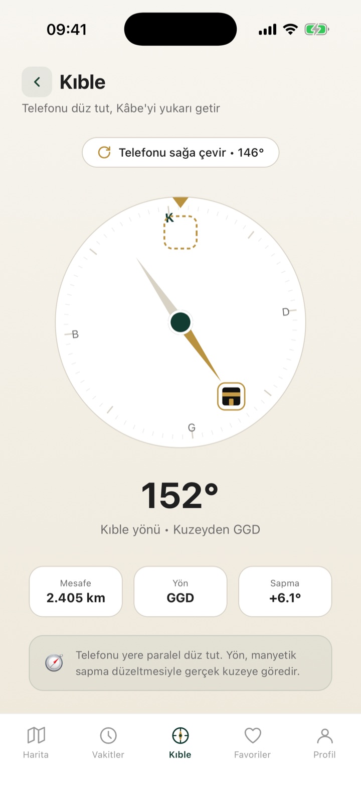 Mihrap kıble ekranı